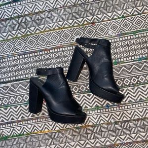 Peep Toe Chunky Heel